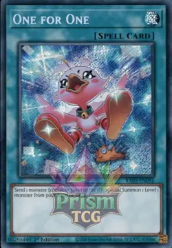 1st ed One for One secret rare RA03-EN056 Yugioh - Image 1