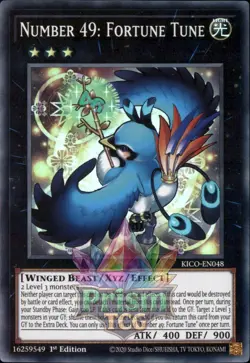 1st ed Number 49: Fortune Tune super rare KICO-EN048 Yugioh - Image 1