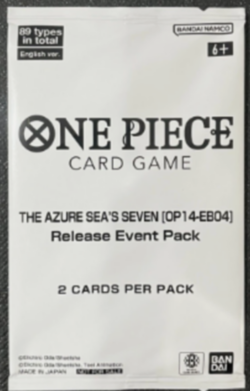 One Piece TCG OP14 / EB04 The Azure Sea’s Seven – Release Event Pack - Image 1
