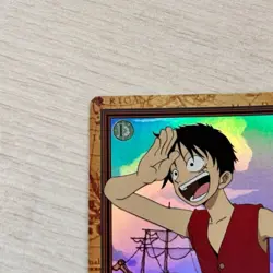 One Piece Carddass Hyper Battle Luffy C01 Future Pirate King Early Holo - Image 3