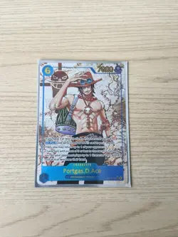 One Piece Portgas D Ace OP13-119 SEC Alt Art Parallel Carrying on his Will TCG - Image 1