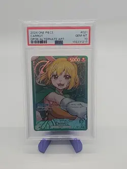 One Piece TCG - Carrot OP08-021 Alternate Art Leader PSA 10 - Image 1