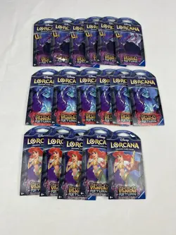 Disney Lorcana TCG: Ursula's Return Booster Pack Lot of 17 packs New Sealed - Image 1
