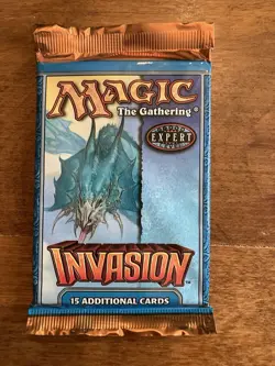 MTG: INVASION Sealed Booster Pack from Box - Magic the Gathering - English 742818061193 - Image 1