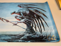 MTG - Phyrexian Angel - Seb McKinnon Signed Playmat Kickstarter - No COA - Image 4