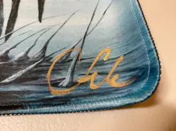 MTG - Phyrexian Angel - Seb McKinnon Signed Playmat Kickstarter - No COA - Image 5