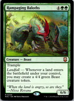 Magic the Gathering HP Rampaging Baloths Modern Horizons 3 Commander MTG - Image 1
