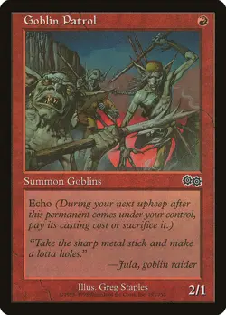 MTG Goblin Patrol - Urza's Saga #193 - Image 1