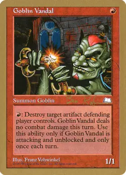 MTG Goblin Vandal 1998 Ben Rubin Not Tournament Legal - World Championship #105 - Image 1