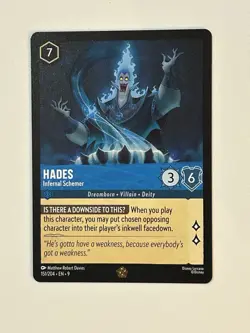 Disney Lorcana Fabled Hades - Infernal Schemer Base Card #151/204 - Image 1