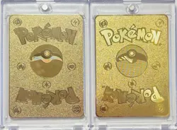 Mario & Luigi Pikachu Cosplay Metal Polished Collectible Pokemon Card Set - New - Image 2