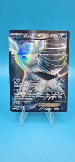 Glaceon EX Full Art Ultra Rare 116/124 Fates Collide Holo Pokemon Card English - Image 1