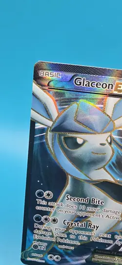 Glaceon EX Full Art Ultra Rare 116/124 Fates Collide Holo Pokemon Card English - Image 2