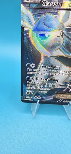 Glaceon EX Full Art Ultra Rare 116/124 Fates Collide Holo Pokemon Card English - Image 5