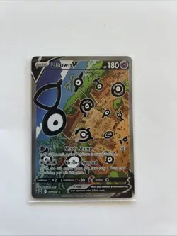 Pokemon TCG Unown v Silver Tempest Holo Ultra Rare Alternative Art Card 177/195 - Image 1