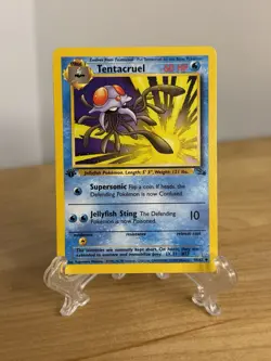 Tentacruel 44/62 1st Edition Fossil Uncommon Pokemon Card - Image 1