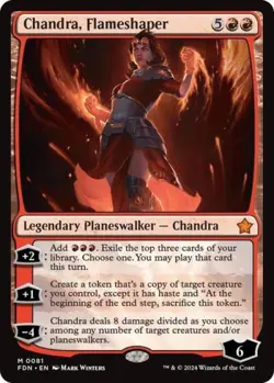 ~ Chandra, Flameshaper ~ NM ~ Foundations ~ MTG ~ - Image 1