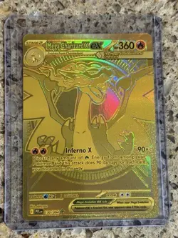 Mega Charizard X EX Phantasmal Flames 130/94 Mega Ultra Rare Gold Card - Image 2