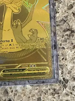 Mega Charizard X EX Phantasmal Flames 130/94 Mega Ultra Rare Gold Card - Image 5