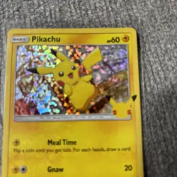 2021 Pokemon Pikachu Holo McDonalds 25th Anniversary Promo Holographic Card - Image 2