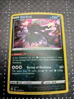 Darkrai 105/189 2020 Darkness Ablaze Pokemon Card Promo Cosmos Holo - NM - Image 1
