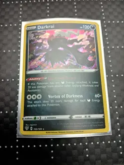 Darkrai 105/189 2020 Darkness Ablaze Pokemon Card Promo Cosmos Holo - NM - Image 4