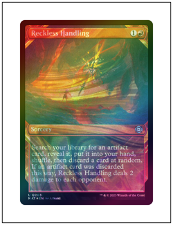 1x Reckless Handling, Halo Foil, March Aftermath, Magic MTG NM - Image 1