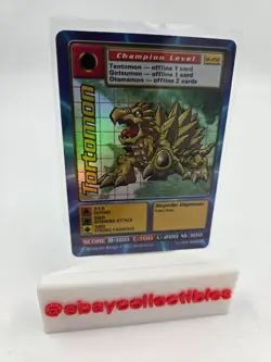 Digimon TCG CCG Tortomon St-25S Holo Bandai Digi Battle Card - Image 1