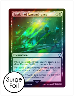 1x Bastion of Remembrance, Surge Foil, Final Fantasy, Magic MTG NM - Image 1