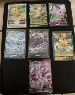 Pokemon Sword & Shield Eeveelution V Full Art Holo Card Lot 8x English - Image 1