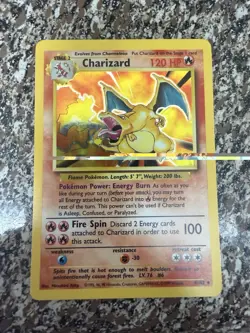 Charizard 4/102 Holo Base Set Unlimited 1999 Pokemon Card - Image 2