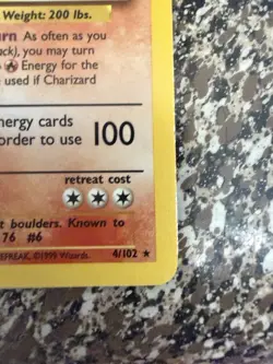 Charizard 4/102 Holo Base Set Unlimited 1999 Pokemon Card - Image 5