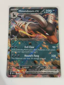 Pokemon Houndoom ex 134/197 SV03 Obsidian Flames Double Rare Holo EX HP 270 Card - Image 1