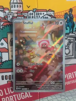 Stufful 154/132 Illustration Rare Mega Evolution Rare Pokemon Card - Image 1