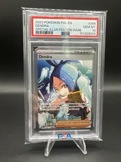 PSA 10 Gem Mint 2023 POKEMON PAL EN- #266 DENDRA Special Illustration Rare - Image 1
