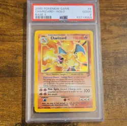 Wizards of the Coast 2000 Charizard 4/130 Base Set 2 Holo Rare Eng PSA 2 - Image 1