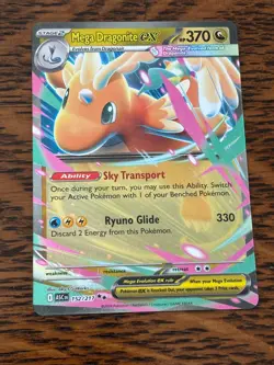 POKEMON TCG MEGA DRAGONITE EX 152/217 ASCENDED HEROES DOUBLE RARE - Image 1