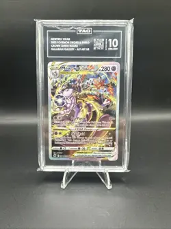 TAG 10 GEM Mint 2023 POKEMON SWSH #GG44 FULL ART MEWTWO VSTAR CROWN ZENITH - Image 1