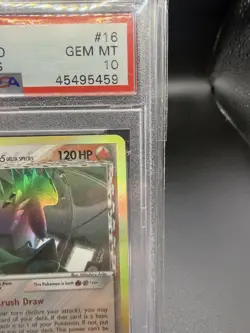 2005 Pokemon EX Delta Species Tyranitar Holo #16 PSA 10 Gem Mint - Image 2