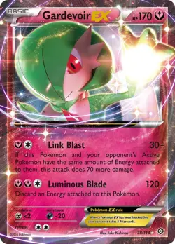 Gardevoir EX 78/114 Steam Siege Ultra Rare Pokemon Card NM - Image 1