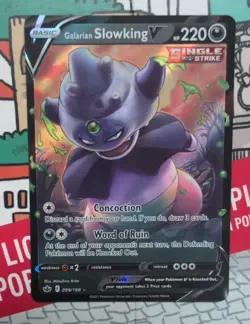 Galarian Slowking V 099/198 Single Strike Chilling Reign Pokemon Card - Image 1