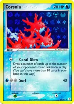 1x Corsola - 32/101 - Uncommon - Reverse Holo NM-Mint Pokemon EX - Hidden Legend - Image 1