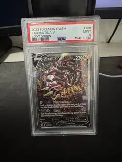 Pokemon Giratina V Full Art Holo Ultra Rare 186/196 Lost Origin PSA 9 - Image 1