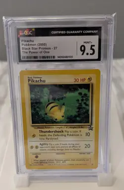 CGC 9.5 Pikachu 27 Black Star Promo - The Power of One - Pokemon TCG - Image 1