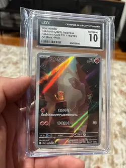 Charmander Sv2a Pokemon 151 168/165 Art Rare Holo CGC 10 2023 - Image 1