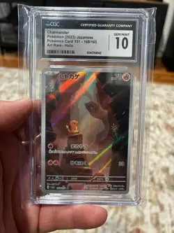 Charmander Sv2a Pokemon 151 168/165 Art Rare Holo CGC 10 2023 - Image 2