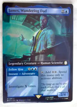 James, Wandering Dad [New, Near Mint] *Extended Surge Foil* {Fallout MTG} - Image 1