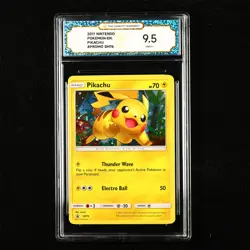 TQG 9.5 MINT+ 2017 Pokemon ENG Pikachu #PROMO SM76 - Image 1