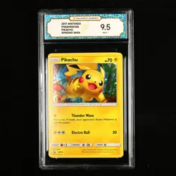 TQG 9.5 MINT+ 2017 Pokemon ENG Pikachu #PROMO SM76 - Image 2