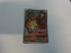 Team Rocket's Meowth -203/182 -Destined Rivals Holo -pokemon TCG - Image 1